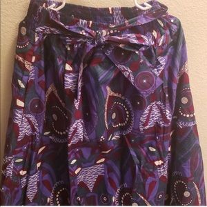 Purple African print